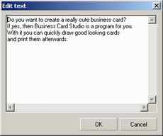 Powerful ease-of-use tool for designing and printing nice looking templates of business cards. With its help you'll be able to create custom cards composed of various graphic shapes.